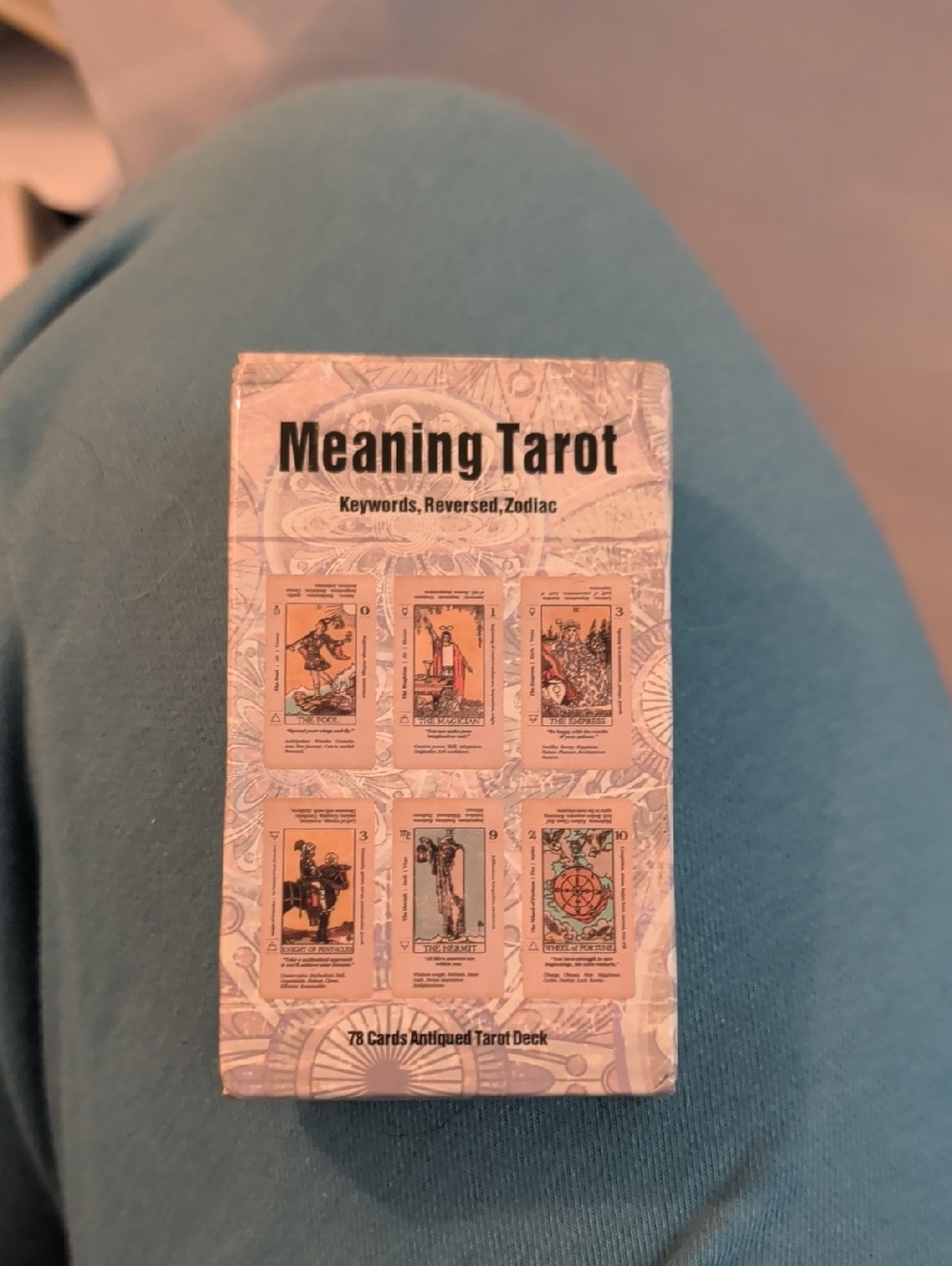 Meaning Tarot Deck - Beige & Antique Card Design